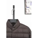 Moncler Lyco Short Logo Quilted Down Jacket - Burgundy