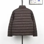 Moncler Lyco Short Logo Quilted Down Jacket - Burgundy