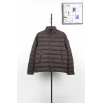 Moncler Lyco Short Logo Quilted Down Jacket - Burgundy