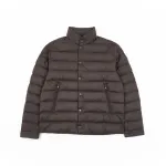 Moncler Lyco Short Logo Quilted Down Jacket - Burgundy