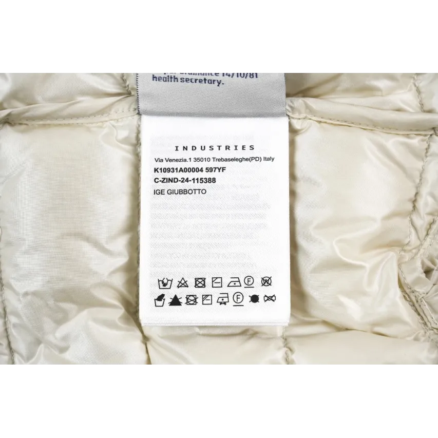 Moncler IGE Slim-Fit Quilted Down Jacket - Ivory