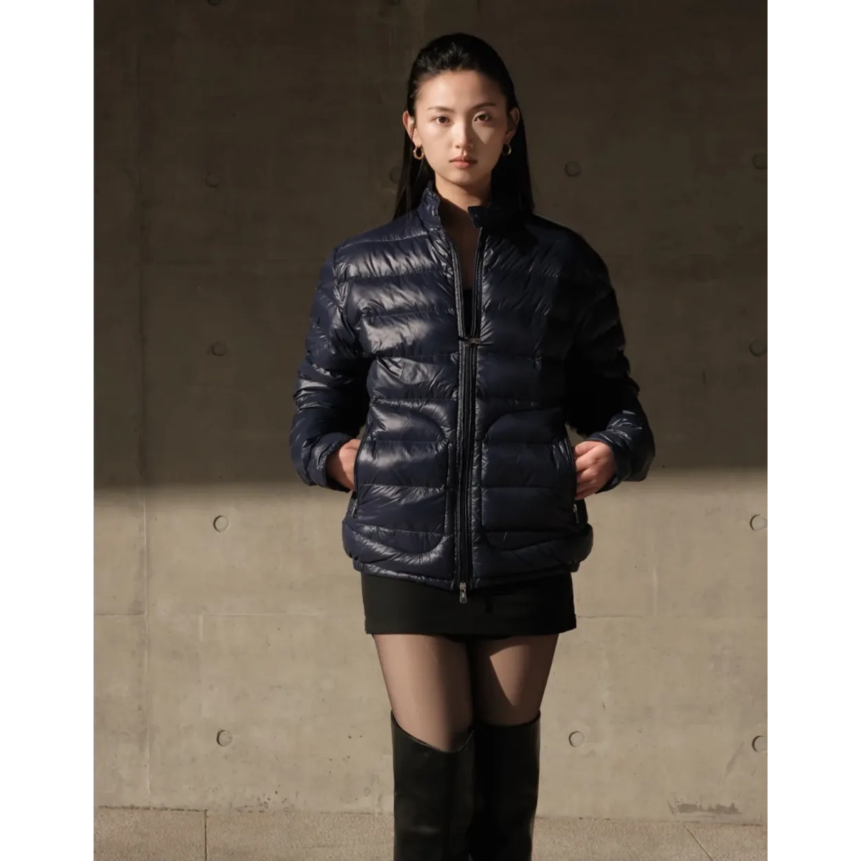 Moncler Acorus Quilted Down Jacket - Indigo