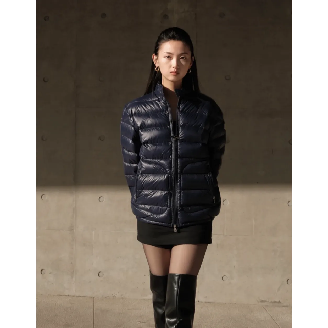 Moncler Acorus Quilted Down Jacket - Indigo