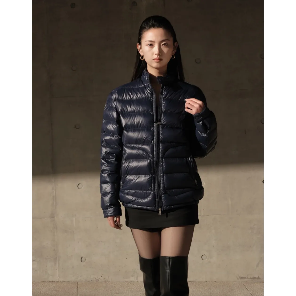 Moncler Acorus Quilted Down Jacket - Indigo