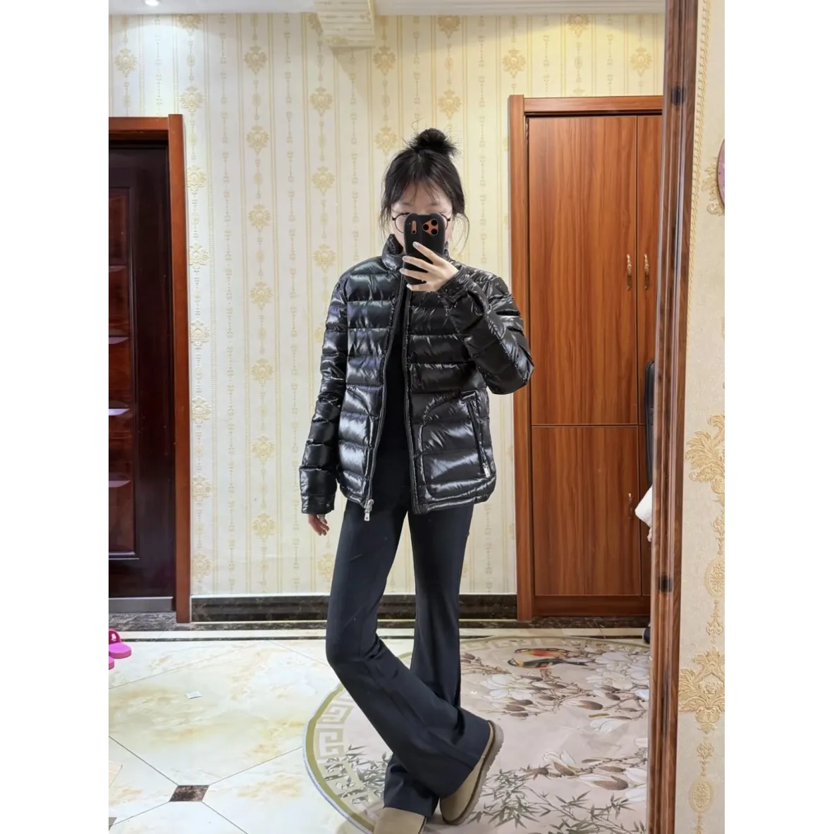 Moncler Acorus Quilted Down Jacket - Black