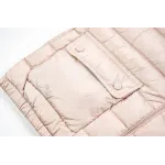 Moncler Lans SS26 Women's Stand-Collar Short Quilted Down Jacket - Pink