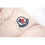 Moncler Lans SS26 Women's Stand-Collar Short Quilted Down Jacket - Pink