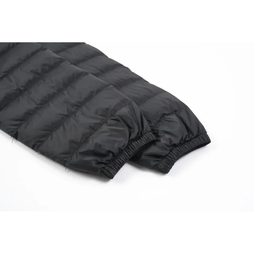 Moncler Lans SS26 Women's Stand-Collar Short Quilted Down Jacket - Black