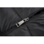 Moncler Lans SS26 Women's Stand-Collar Short Quilted Down Jacket - Black