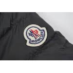 Moncler Lans SS26 Women's Stand-Collar Short Quilted Down Jacket - Black