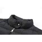 Moncler Lans SS26 Women's Stand-Collar Short Quilted Down Jacket - Black