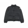 Moncler Lans SS26 Women's Stand-Collar Short Quilted Down Jacket - Black