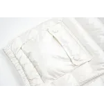 Moncler Lans SS26 Women's Stand-Collar Short Quilted Down Jacket - Ivory