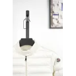 Moncler Lans SS26 Women's Stand-Collar Short Quilted Down Jacket - Ivory