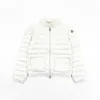 Moncler Lans SS26 Women's Stand-Collar Short Quilted Down Jacket - Ivory