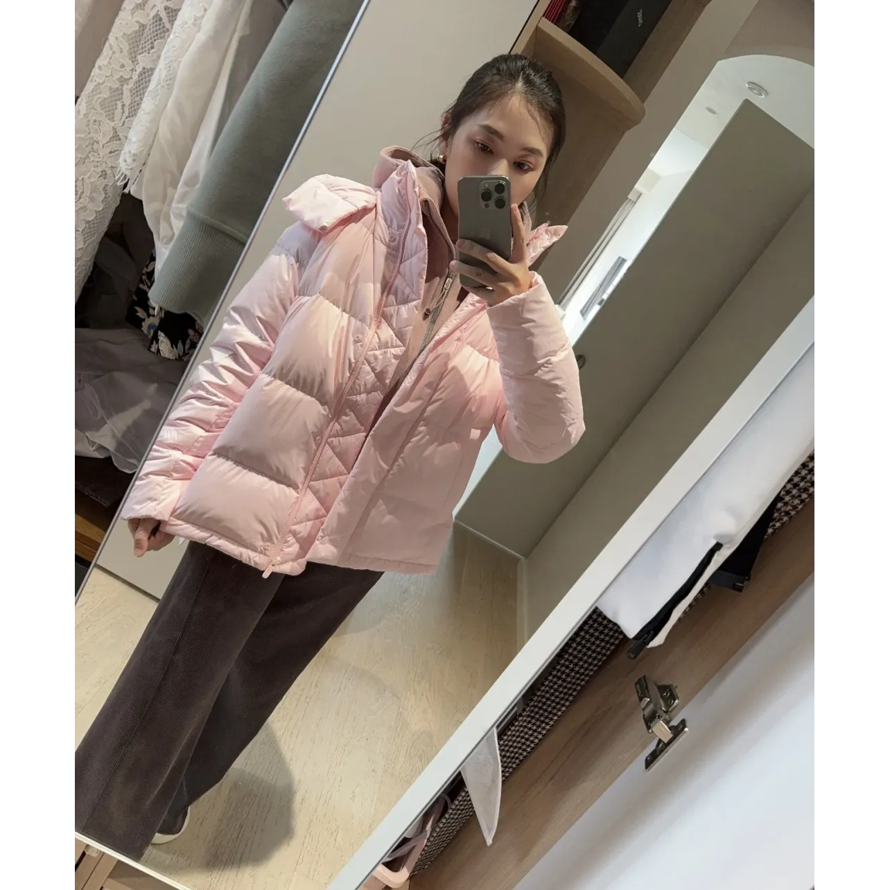 lululemon Five-Panel Long-Sleeve Down Jacket - Pink