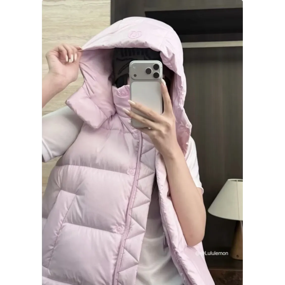 lululemon Four-Panel Down Vest - Pink