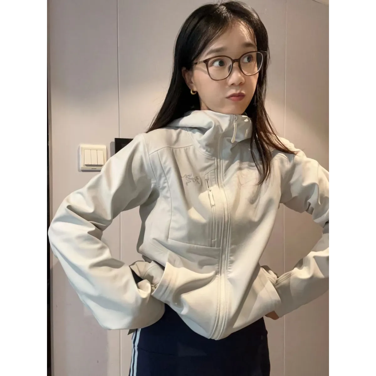GAMMA Fleece-Lined Hooded Softshell Jacket - Grey