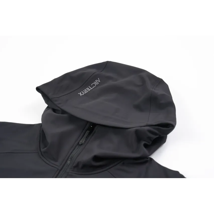 GAMMA Fleece-Lined Hooded Softshell Jacket - Black