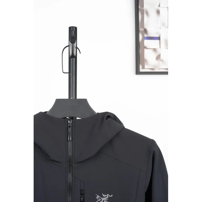 GAMMA Fleece-Lined Hooded Softshell Jacket - Black