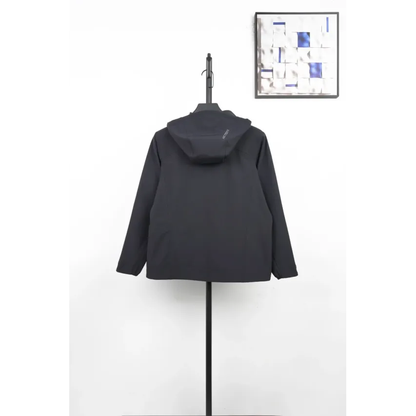 GAMMA Fleece-Lined Hooded Softshell Jacket - Black