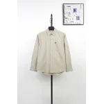 AMI Oxford Cotton Long-Sleeve Shirt - Khaki