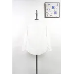 AMI Oxford Cotton Long-Sleeve Shirt - White