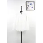 AMI Oxford Cotton Long-Sleeve Shirt - White