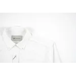 AMI Oxford Cotton Long-Sleeve Shirt - White
