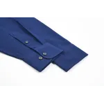 AMI Oxford Cotton Long-Sleeve Shirt - Navy