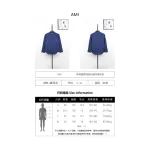 AMI Oxford Cotton Long-Sleeve Shirt - Navy