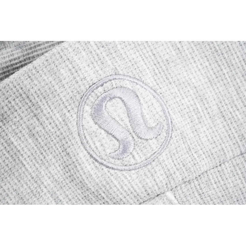 lululemon Waffle Hooded Jacket - Very Light Grey
