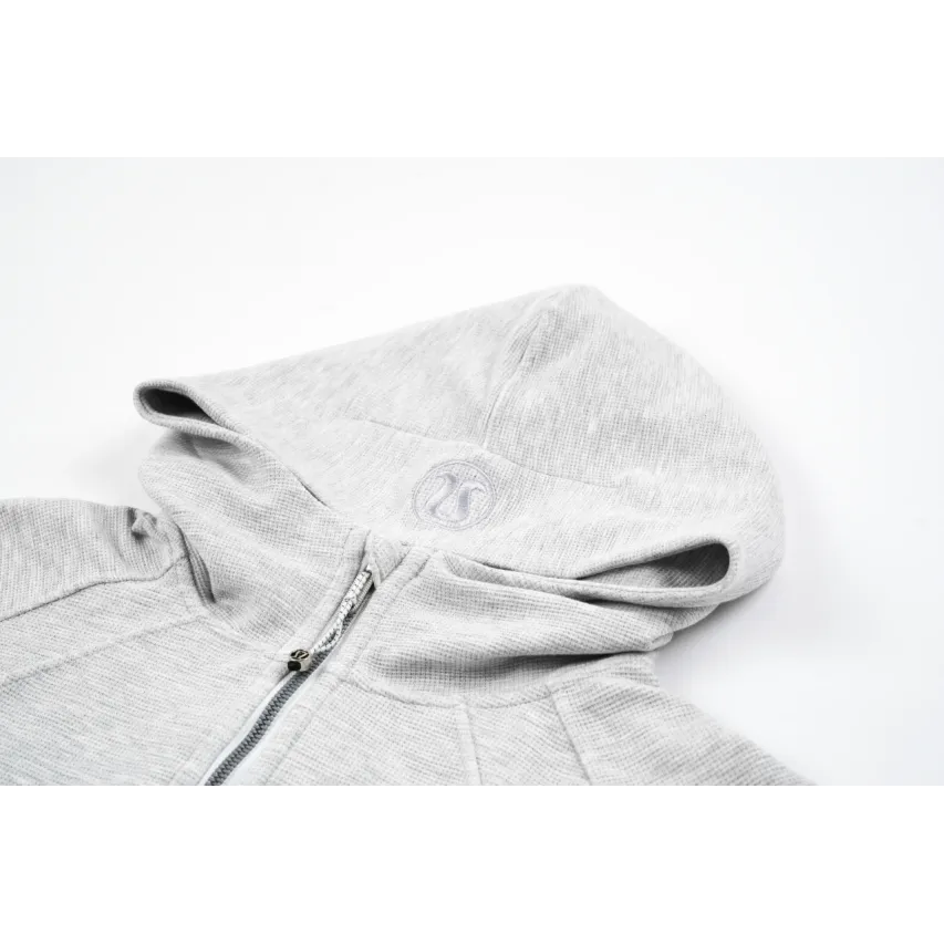 lululemon Waffle Hooded Jacket - Very Light Grey