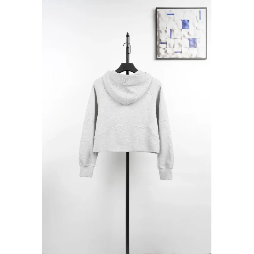 lululemon Waffle Hooded Jacket - Very Light Grey