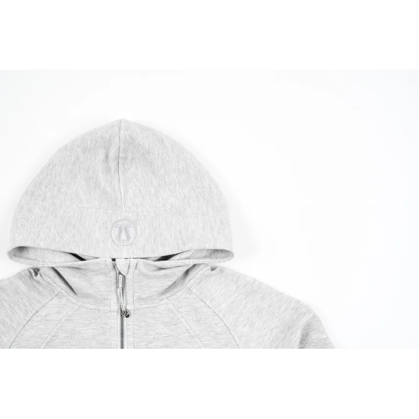 lululemon Waffle Hooded Jacket - Very Light Grey