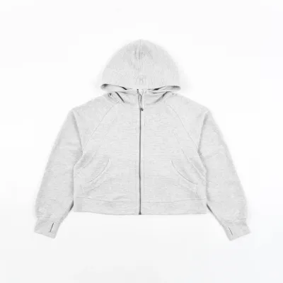lululemon Waffle Hooded Jacket - Very Light Grey