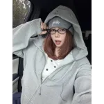lululemon Waffle Hooded Jacket - Very Light Grey