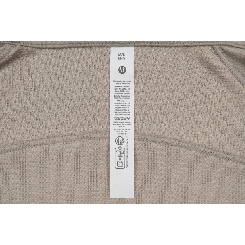 lululemon Waffle Hooded Jacket - Warm Taupe Grey