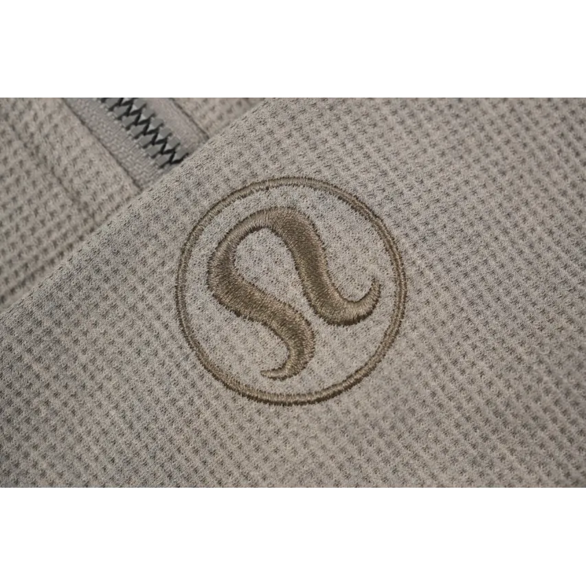 lululemon Waffle Hooded Jacket - Warm Taupe Grey