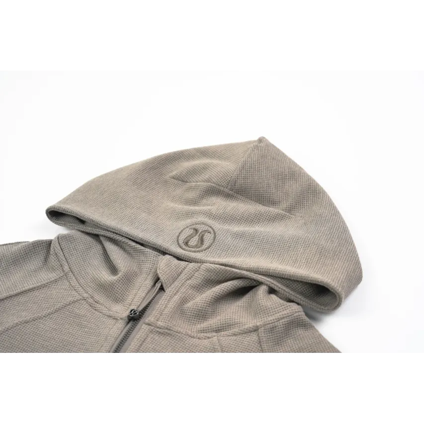 lululemon Waffle Hooded Jacket - Warm Taupe Grey