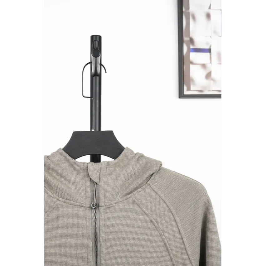 lululemon Waffle Hooded Jacket - Warm Taupe Grey