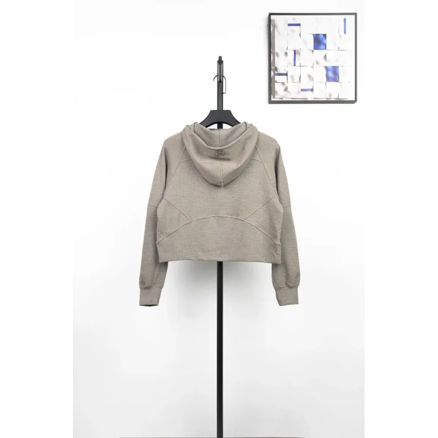 lululemon Waffle Hooded Jacket - Warm Taupe Grey