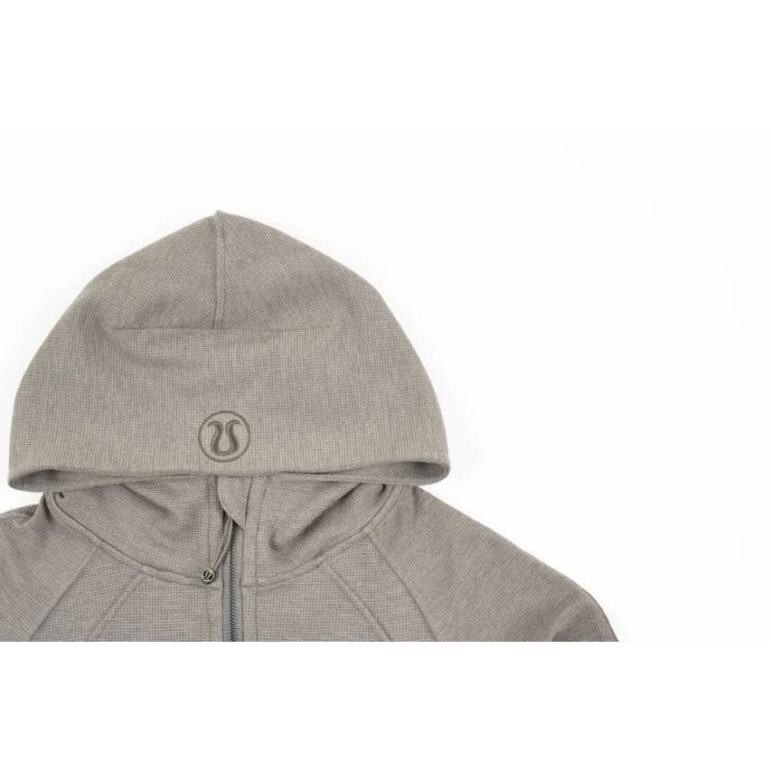 lululemon Waffle Hooded Jacket - Warm Taupe Grey