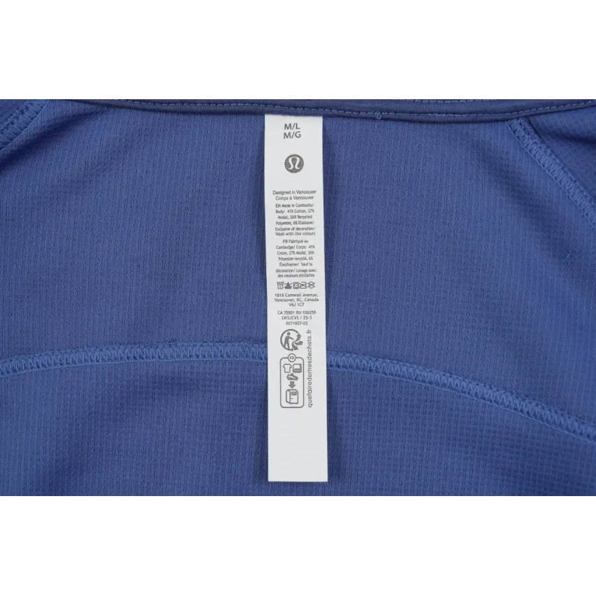 lululemon Waffle Hooded Jacket - Twill Blue