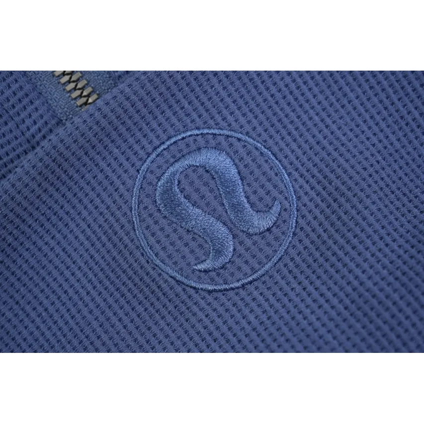 lululemon Waffle Hooded Jacket - Twill Blue