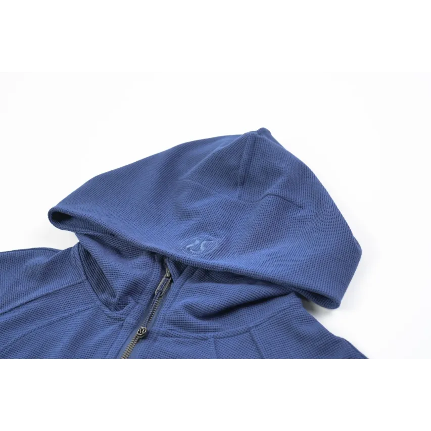 lululemon Waffle Hooded Jacket - Twill Blue