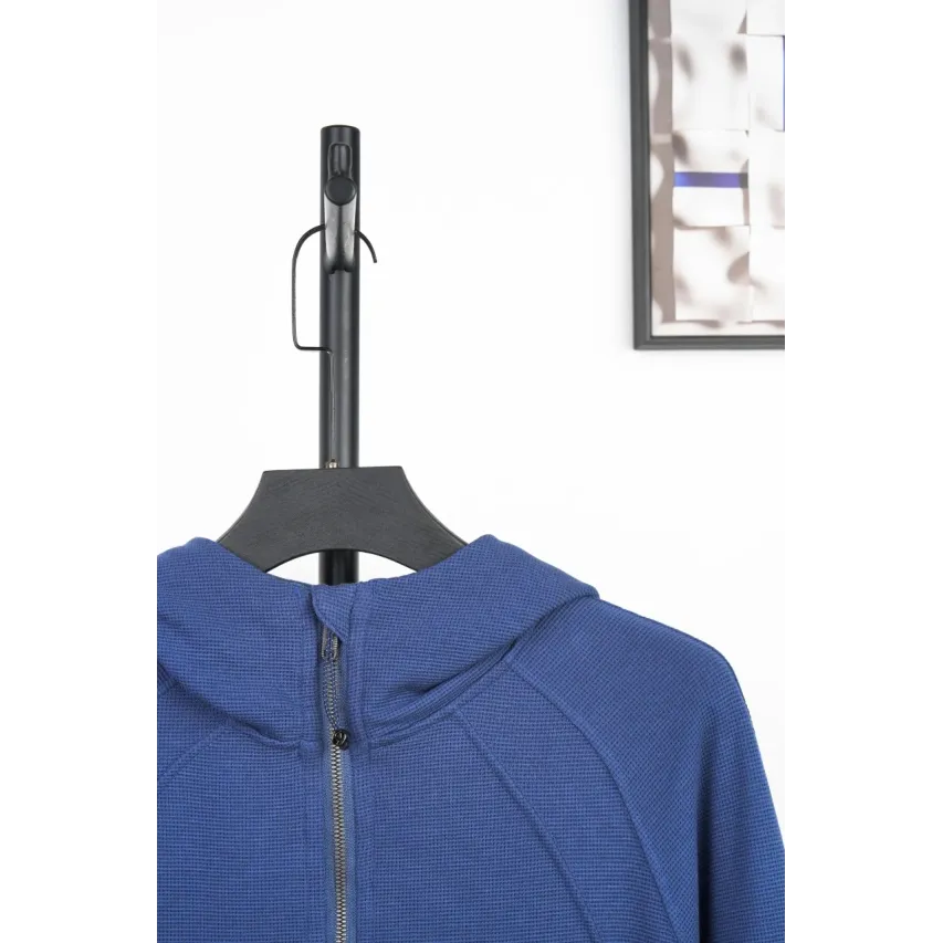 lululemon Waffle Hooded Jacket - Twill Blue