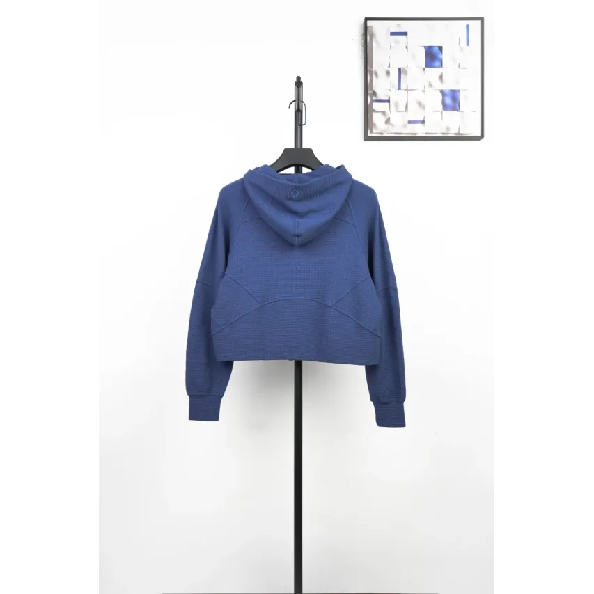 lululemon Waffle Hooded Jacket - Twill Blue