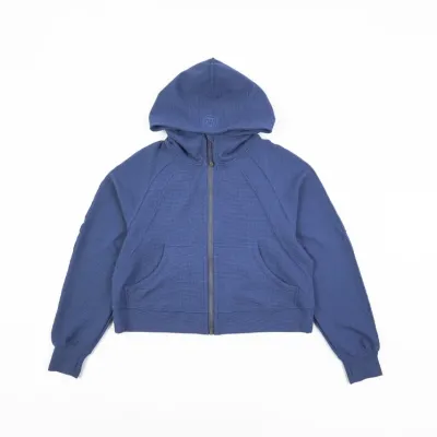 lululemon Waffle Hooded Jacket - Twill Blue