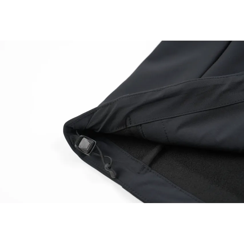 Kolon Men's Fleece-Lined Hooded Softshell Jacket - Black